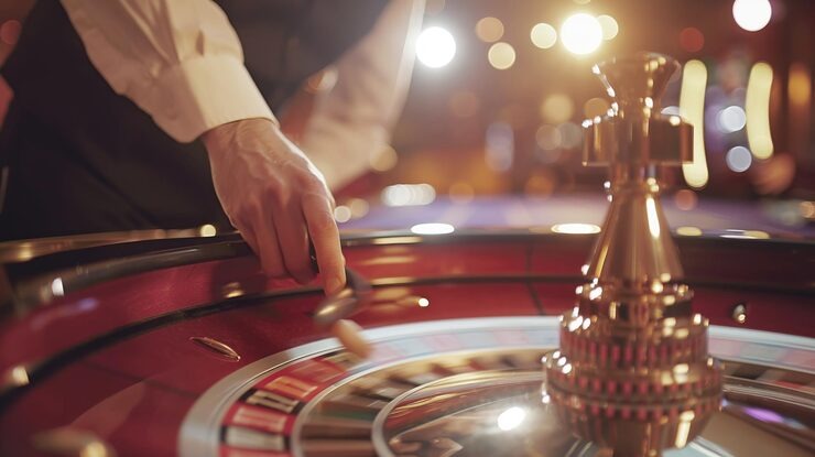 Gaple Online live table on lapak 99 with tiles, dealer, and player positions